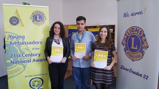 Ambasadorul Lions - Locurile I, II si III